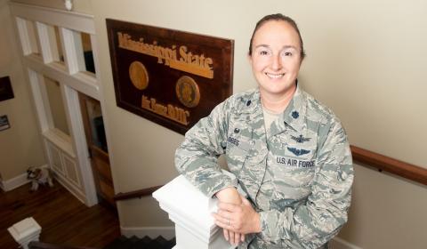 Lt Col Megan Loges of Air Force ROTC Det 425
